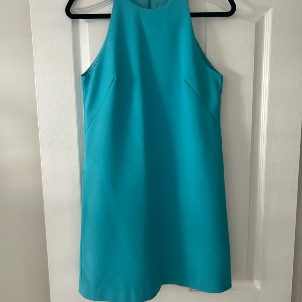 Elegant Teal Sleeveless Dress